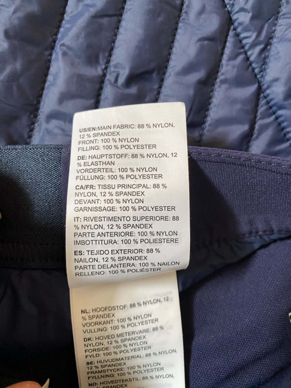 Maloja Navy Quilted Men’s Ski Shorts - Picture 4 of 5
